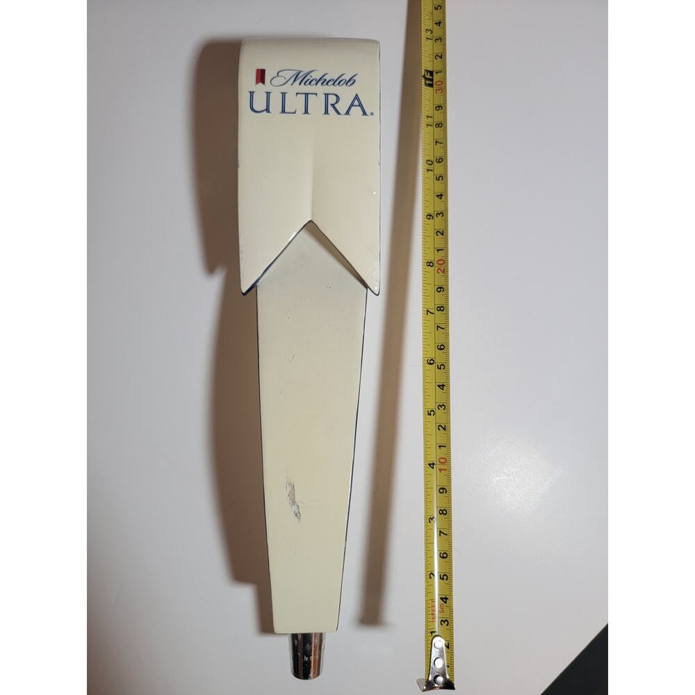 Michelob Ultra Tall 12" Ribbon Beer Tap Handle Pull Knob Bar Keg - Picture 5 of 7